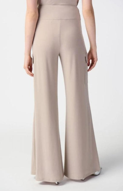 Joseph Ribkoff 241011 Lightweight Pull On Wide Leg Cargo Pants