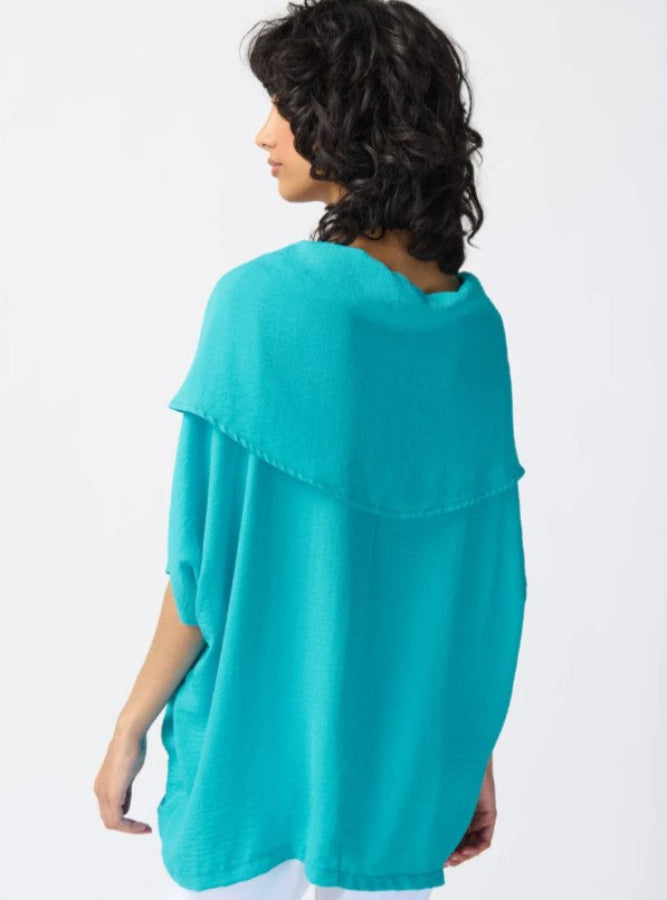 Joseph Ribkoff 241043 Gauze Cowl Neck Tunic Top