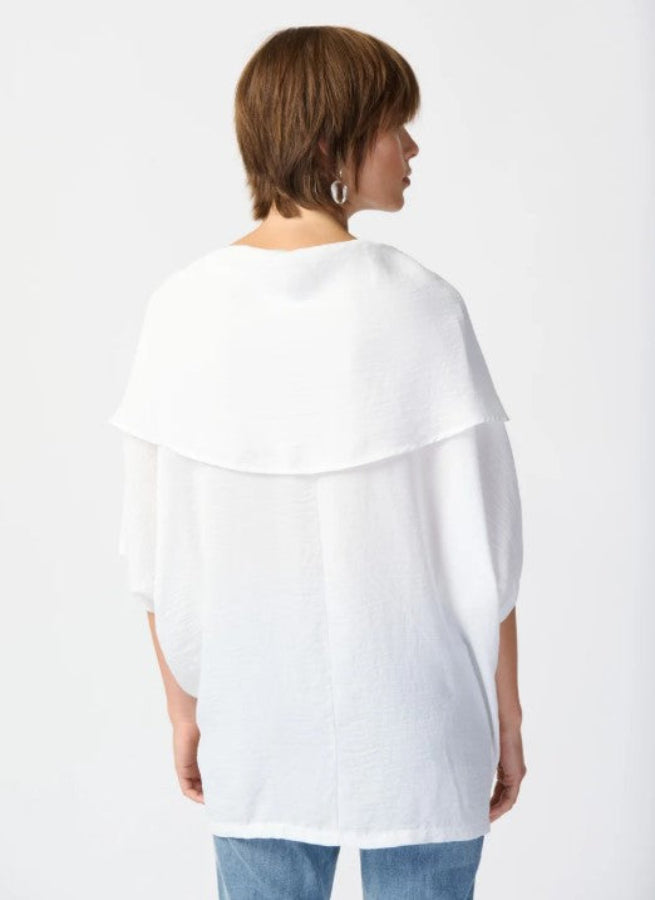 Joseph Ribkoff 241043 Gauze Cowl Neck Tunic Top