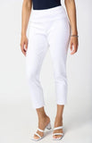 Joseph Ribkoff 241105 Vanilla Side Slit Pull On Slim Capri Pants