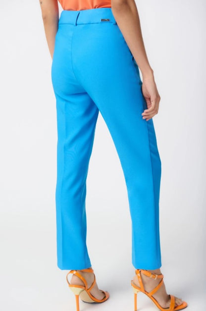 Joseph Ribkoff 241188 French Blue Pull On Straight Cropped Pants