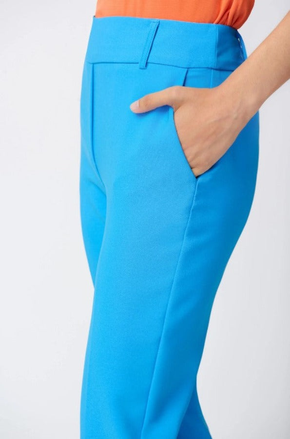Joseph Ribkoff 241188 French Blue Pull On Straight Cropped Pants