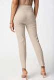 Joseph Ribkoff 241229 Dune Textured Pull On Straight Cropped Pants