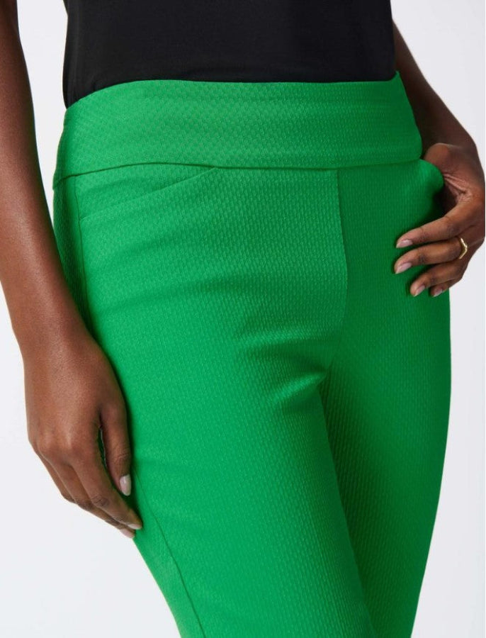 Joseph Ribkoff 241229 Textured Pull On Straight Cropped Pants