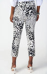 Joseph Ribkoff 241264 Vanilla/Multi Animal Print Pull On Capri Pants