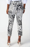 Joseph Ribkoff 241264 Vanilla/Multi Animal Print Pull On Capri Pants