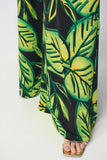 Joseph Ribkoff 241288 Black/Multi Tropical Leaf Print Wide Leg Pants