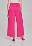 Joseph Ribkoff 241766 Shocking Pink Pleated Pull On Satin Pants