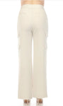 Joseph Ribkoff 241926 Moonstone Wide Leg Cargo Pants