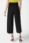 Joseph Ribkoff 242026 Black Side Split Pull On Culotte Pants