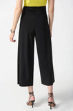 Joseph Ribkoff 242026 Black Side Split Pull On Culotte Pants