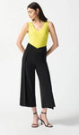 Joseph Ribkoff 242026 Black Side Split Pull On Culotte Pants