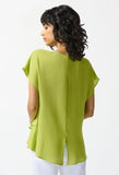 Joseph Ribkoff 242027 Key Lime Cowl Neck Layered Lightweight Top