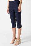 Joseph Ribkoff 242051 Midnight Blue Stretch Pull On Capri Pants