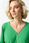 Joseph Ribkoff 242129 Island Green Mesh Insert Dolman Sleeve Top