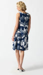 Joseph Ribkoff 242157 Vanilla/Midnight Blue Cityscape Shift Dress