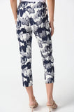 Joseph Ribkoff 242212 Vanilla/Midnight Blue Cityscape Pull On Capri Pants