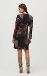 Joseph Ribkoff 244123 Multi-Color Abstract Print Shift Dress