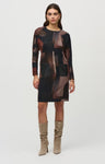 Joseph Ribkoff 244123 Multi-Color Abstract Print Shift Dress