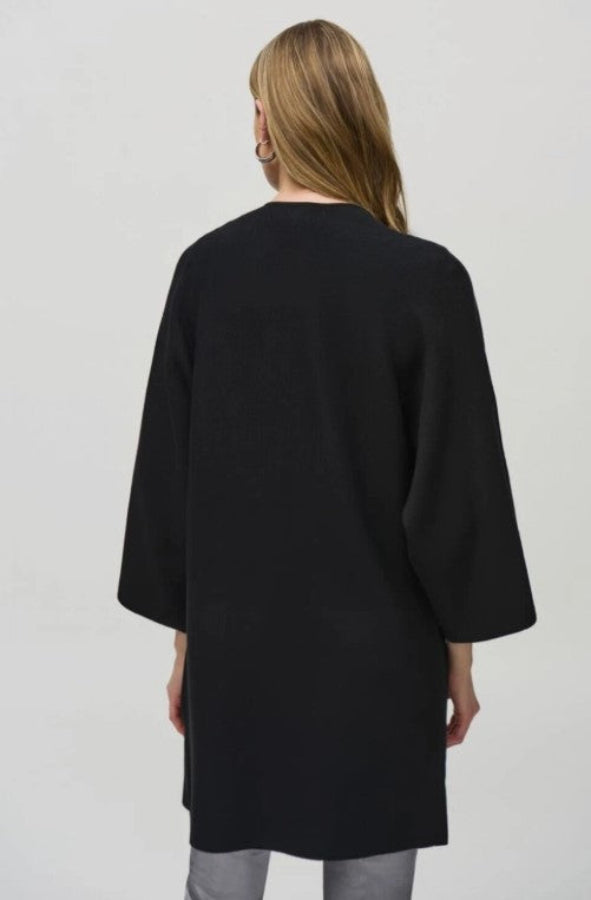Joseph Ribkoff 244911 Black Embellished Kimono Sleeve Cover-Up