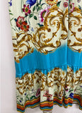 Johnny Was Sage/Multi-Color Floral Print Maxi Dress