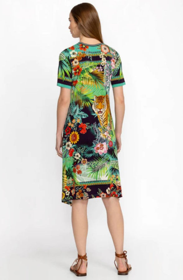 Johnny Was T35824-1 The Janie Favorite V-Neck Swing Dress