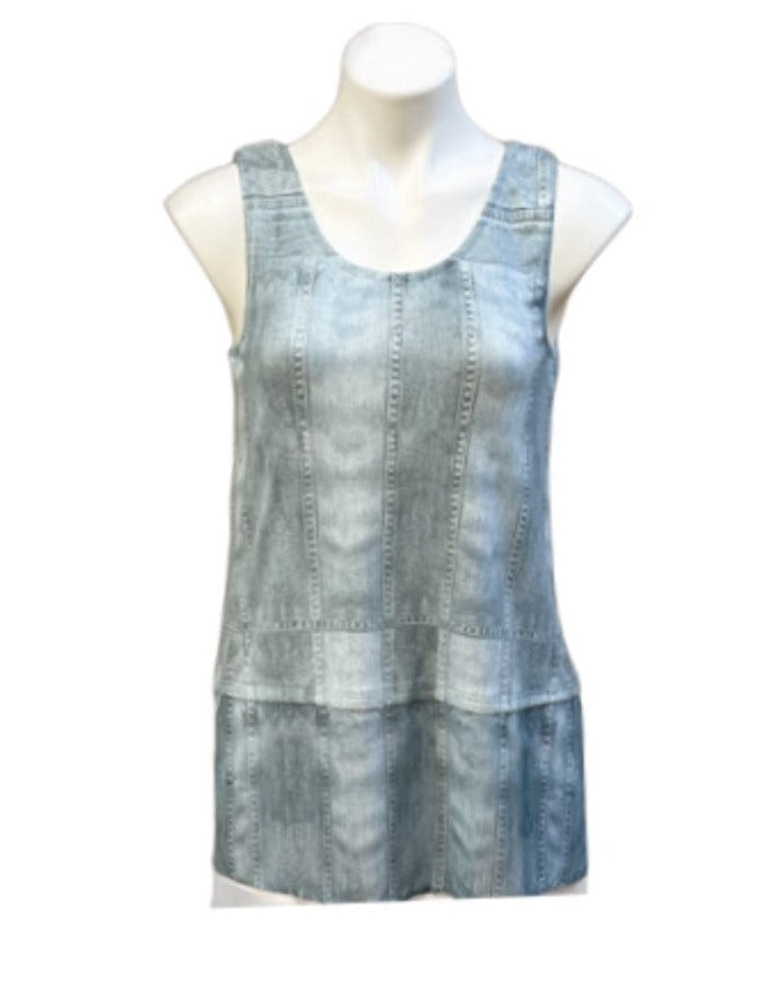 Origami 501-T11 Tank Top with Chiffon Layer