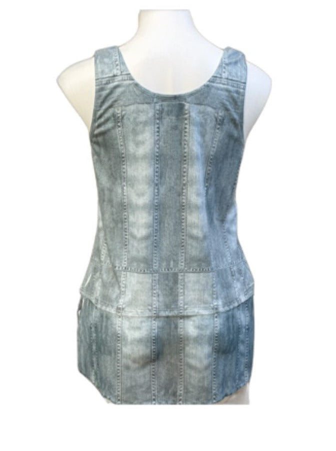 Origami 501-T11 Tank Top with Chiffon Layer