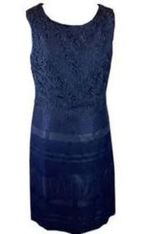 Blue, Dresses, Dressy, inventory, Lace, Navy, Sleeveless - August Brock Fashions