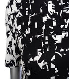 Black, Black & White, Dresses, inventory, Print, Short Sleeve, White - August Brock Fashions