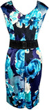 Blue, Dresses, inventory, Multi-color, Print, Short Sleeve - August Brock Fashions