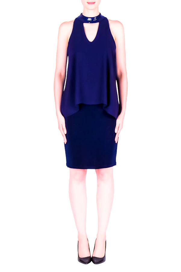 Blue, Dresses, Dressy, inventory, Navy, Sequin, Sheer, Sleeveless - August Brock Fashions