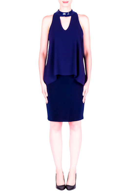 Blue, Dresses, Dressy, inventory, Navy, Sequin, Sheer, Sleeveless - August Brock Fashions