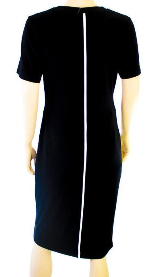 Black, Black & White, Dresses, inventory, Short Sleeve, White - August Brock Fashions