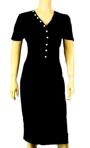 Black, Black & White, Dresses, inventory, Short Sleeve, White - August Brock Fashions