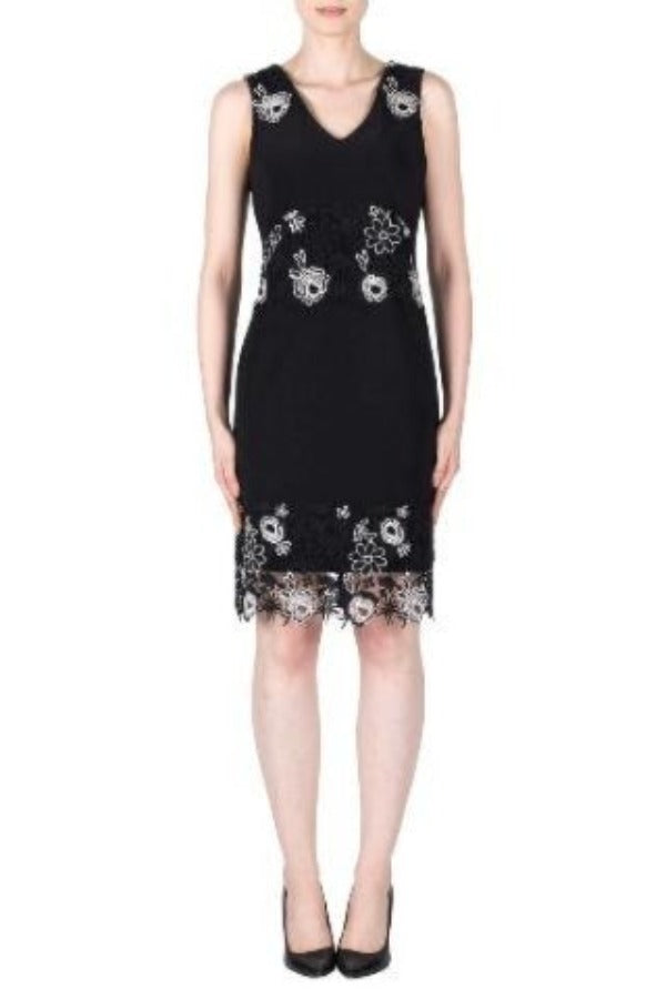 Black, Black & White, Dresses, inventory, Lace, Sleeveless, White - August Brock Fashions