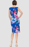 Joseph Ribkoff Blue/Multi-Color Floral Print Dress 183751