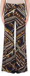 Blue, Brown, Full leg, Multi-color, new.bc, newest, Pants, Print, Slip-on, Stretch fabric - August Brock Fashions
