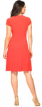 Dresses, inventory, Orange, Short Sleeve - August Brock Fashions