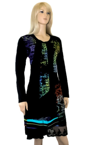 Black, Dresses, inventory, Lace, Long Sleeve, Multi-color - August Brock Fashions