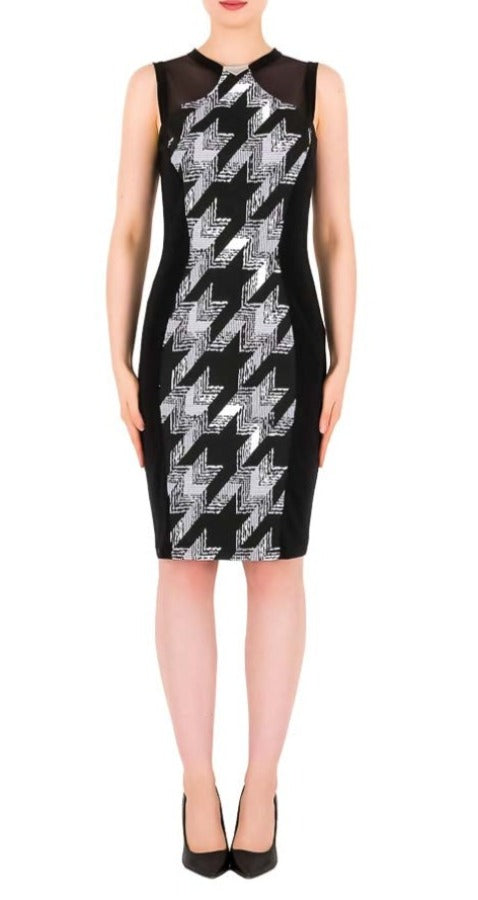 Black, Black & White, Dresses, inventory, Print, Sheer, Sleeveless, White - August Brock Fashions