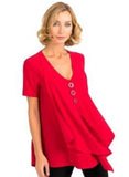 inventory, Red, Short Sleeve, Tops - August Brock Fashions