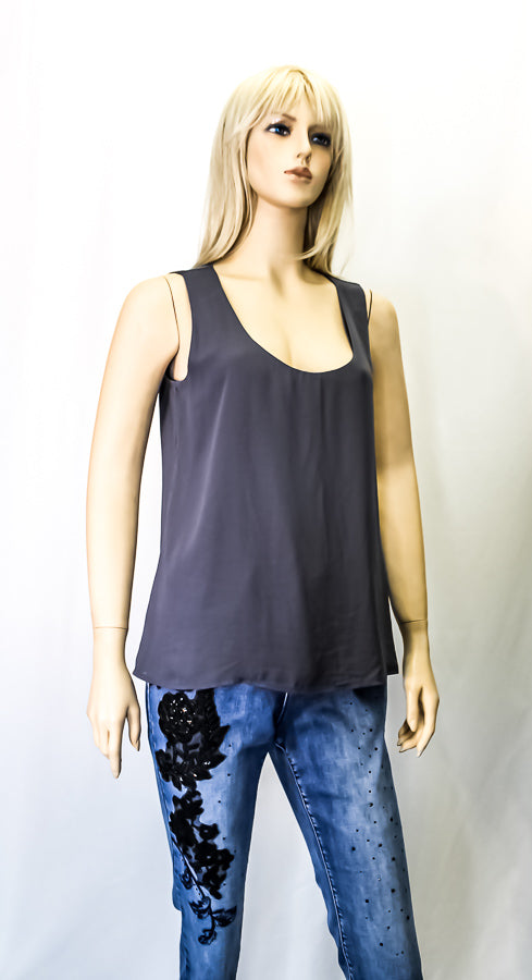 Gold, Grey, inventory, Sleeveless, Tanks, Tops, White, Yellow - August Brock Fashions