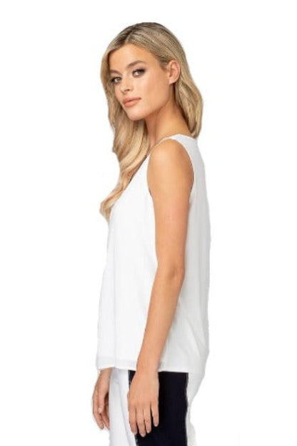 Gold, Grey, inventory, Sleeveless, Tanks, Tops, White, Yellow - August Brock Fashions