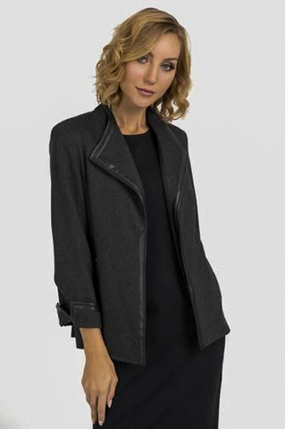 Black, Grey, Jackets, Leather, Long Sleeve - August Brock Fashions