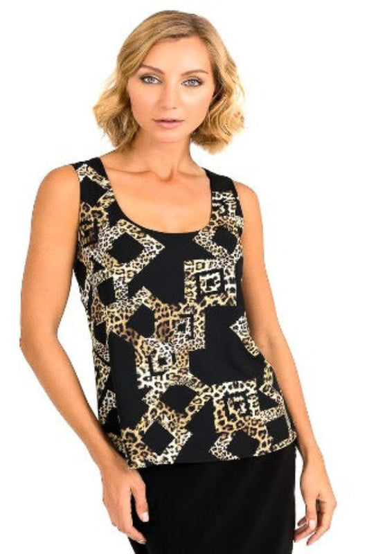 Animal print, Black, inventory, Multi-color, Print, Sleeveless, Tops - August Brock Fashions