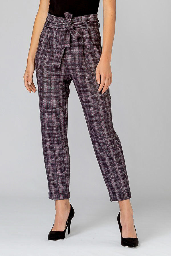 Black, Cropped, Pants, Print, Red, Sets, White, Wine - August Brock Fashions