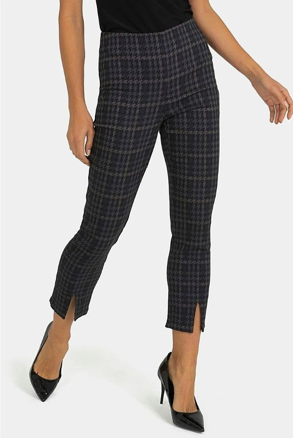 Black, Brown, Cropped, Grey, Pants, Print, straight leg - August Brock Fashions