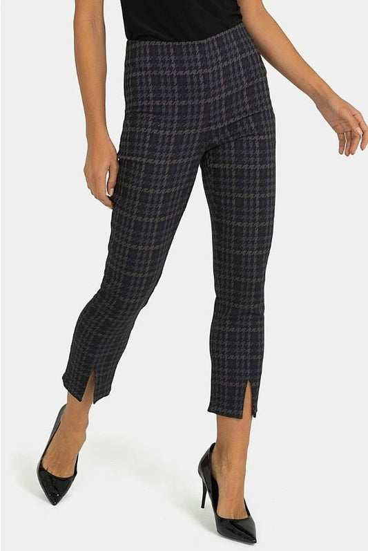 Black, Brown, Cropped, Grey, Pants, Print, straight leg - August Brock Fashions