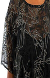 Black, Gold, inventory, Print, Sheer, Short Sleeve, Tops - August Brock Fashions